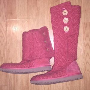 Pink ugg boots only worn a few times!